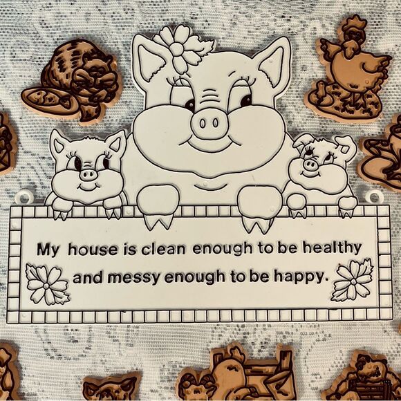 Barnyard Animal Unpainted Pieces NWOT Acrylic Craft Project Kids Craft - Picture 6 of 8